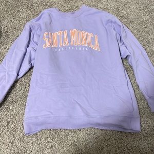 light purple santa monica oversized sweatshirt